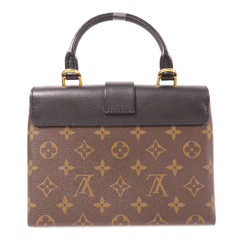 LOUIS VUITTON LV GHW Locky BB 2 Way Shoulder Bag M44141 Monogram Brown Black v1