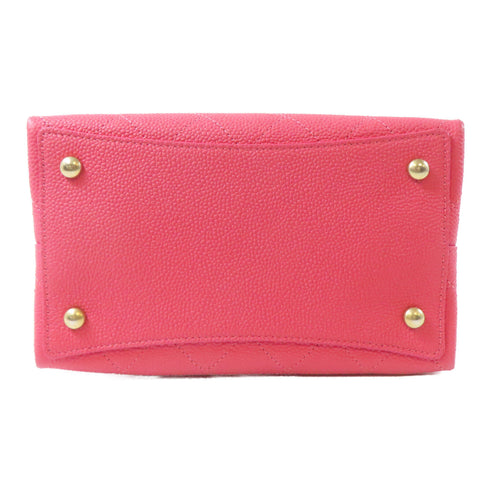 CHANEL CC GHW Bolsa CC Drawstring 2way Chain Shoulder Bag AS0310 Calfskin Pink