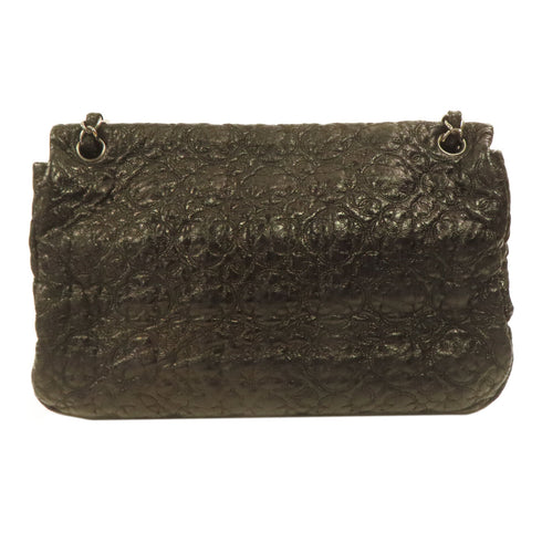 CHANEL CC SHW Chain Shoulder Bag Calfskin Leather Black v9