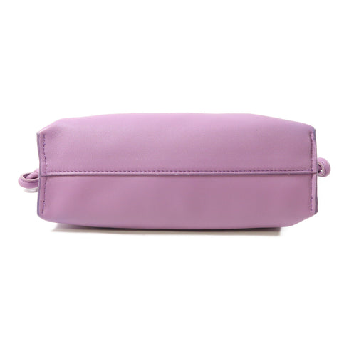 LOEWE GHW Flamenco Clutch Mini Shoulder Bag A411FC2X17 Leather Purple