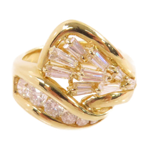 FINE JEWELRY 1.37ct Diamond Ring US#6.25 18K Yellow Gold