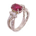 FINE JEWELRY 1.961ct Ruby 0.7ct Diamond Ring PT900 Platinum US#6.25