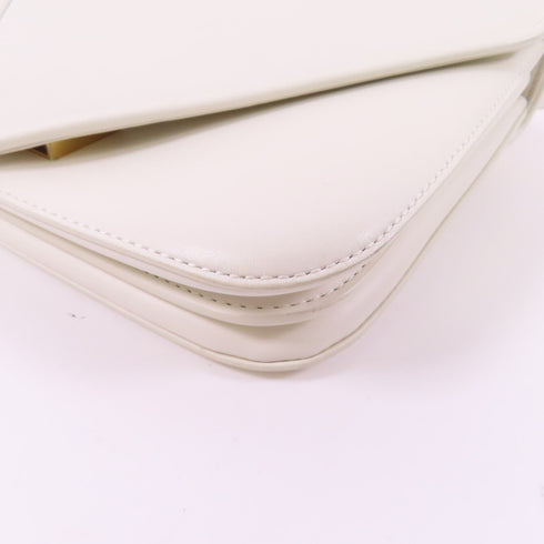 BOTTEGA VENETA BV GHW 2 Way Shoulder Bag Leather White