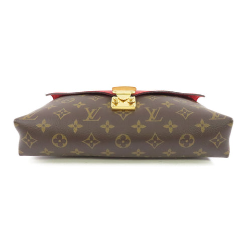 LOUIS VUITTON LV GHW Pallas Chain Bag Shoulder Bag M41201 Monogram Brown Red
