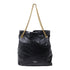 BALENCIAGA GHW Crush Tote Chain Shoulder Bag 742941 Calfskin Leather Black