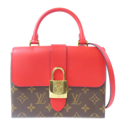 LOUIS VUITTON LV GHW Locky BB 2 Way Bag M44322 Monogram Brown/Red