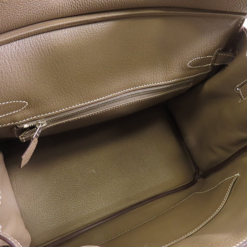 HERMES PHW Birkin 30 Handbag Togo Leather Etoupe Greige