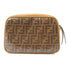 FENDI GHW Camera Case Shoulder Bag 8BT287 Coated Canvas Brown