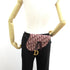 Christian Dior Mini Saddle Waist Hip Bum Bag Canvas Bordeaux Used Women