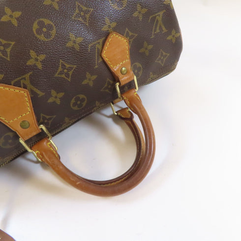 LOUIS VUITTON LV GHW Speedy 30 Handbag M41528 Monogram Brown