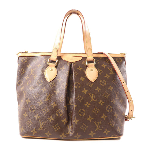 LOUIS VUITTON LV GHW Palermo PM 2 Way Shoulder Bag M40145 Monogram