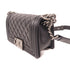 CHANEL CC SHW Boy 20 Chain Shoulder Bag Lambskin Leather Black