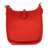 HERMES PHW Evelyne TPM Shoulder Bag Taurillon Clemence Leather Rouge Vif Red