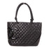 CHANEL CC SHW Cambon Line Shoulder Tote Bag Calfskin Leather Black