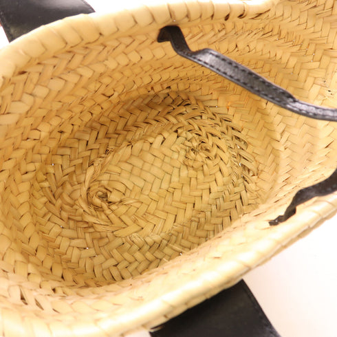 Chloe GHW Sense Small Basket 2 Way Shoulder Bag Handbag 31003196 Raffia Leather