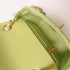 CHANEL Quilted CC GHW Chain Shoulder Bag AS3738 Lambskin Leather Green