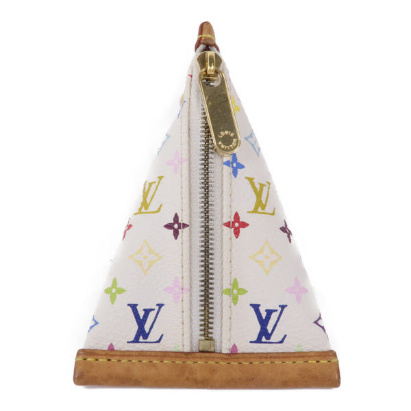 LOUIS VUITTON LV GHW Coin Case Purse M58020 Monogram Multicolore White