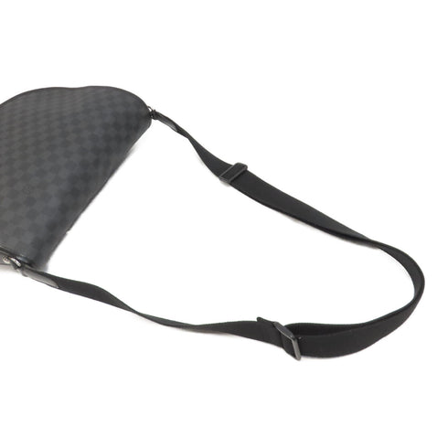 LOUIS VUITTON LV SHW Daniel MM Shoulder Bag N58029 Damier Graphite Black