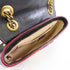 GUCCI GHW GG Marmont Shoulder Bag Calfskin Leather Black Beige