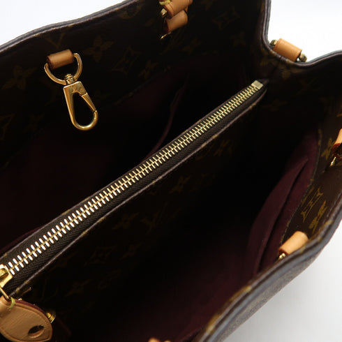 LOUIS VUITTON LV GHW Montaigne MM 2 Way Bag Handbag M41056 Monogram Brown v2