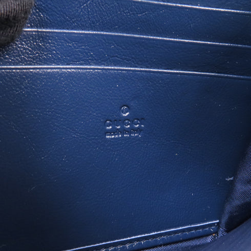 GUCCI GG SHW GG Marmont Shoulder Bag 573807 Calfskin Leather Blue