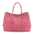HERMES PHW Garden Party PM Tote Shoulder Bag Negonda Leather Red