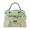 HERMES PHW Kelly Doll 2 Way Shoulder Handbag Veau Epsom Leather Vert Fizz Green
