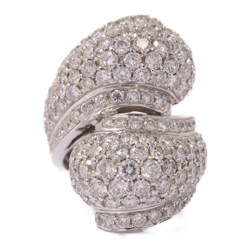 Fine Jewelry Diamond Ring Accessories US#6 18K White Gold