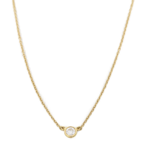 TIFFANY&CO Elsa Peretti Necklace 18K Yellow Gold