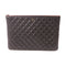 CHANEL CC SHW Pouch Clutch Calfskin Leather Black