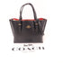 COACH GHW 2 Way Shoulder Bag J2332 Leather Black