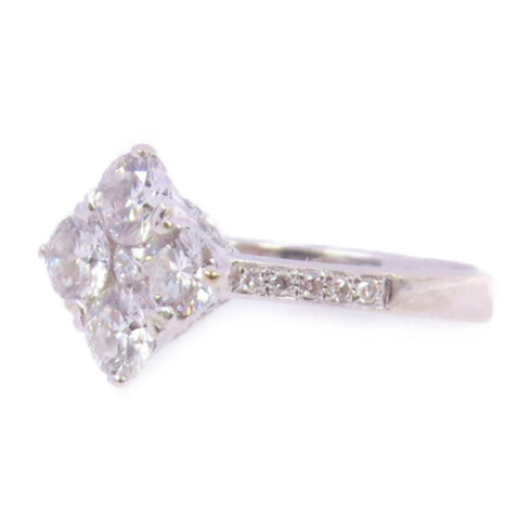 JEWELRY Diamond Ring US#5.75 18K White Gold v1
