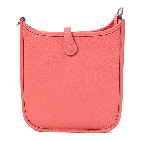 HERMES PHW Evelyne TPM Shoulder Bag Taurillon Clemence Leather Rose Azalee