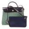 HERMES PHW Herbag PM 2 Way Shoulder Bag Handbag Canvas/Leather Green/Black