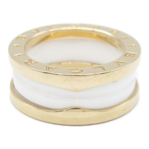 BVLGARI B-zero1 Ring 18K Pink Gold Ceramic Bvlgari#49 US#4.75