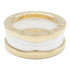 BVLGARI B-zero1 Ring 18K Pink Gold Ceramic Bvlgari#49 US#4.75