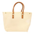 CELINE GHW Horizontal Cabas Tote Bag Canvas White