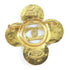CHANEL CC Brooch Pin Metal Gold
