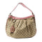 GUCCI GG GHW Sukey Hobo Shoulder Bag 232955 Canvas Brown/Pink