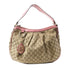 GUCCI GG GHW Sukey Hobo Shoulder Bag 232955 Canvas Brown/Pink