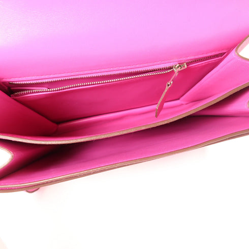 HERMES PHW 2002 Shoulder Bag Crossbody Evercolor Leather