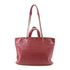CHANEL CC SHW 2 Way Chain Shoulder Bag Calfskin Leather Red