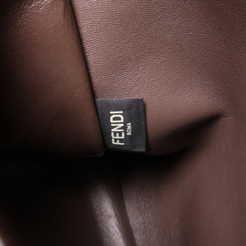 FENDI GHW Peekaboo Shoulder Bag Handbag 8BN304A5E8 Calfskin Leather Black