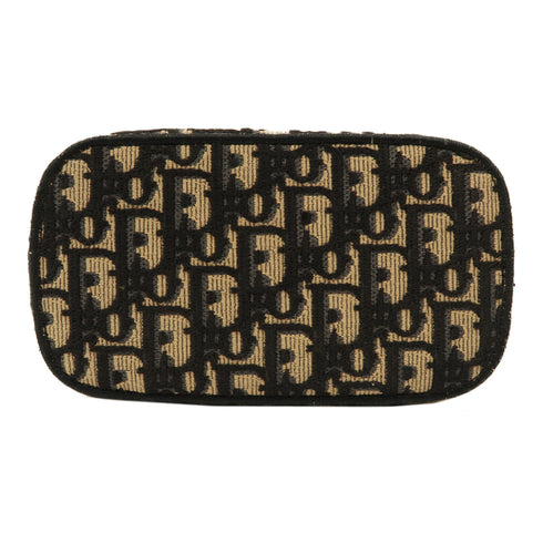 Christian Dior CD SHW Travel Vanlty Small 2Way Bag S5529VRIW Oblique Canvas Blue