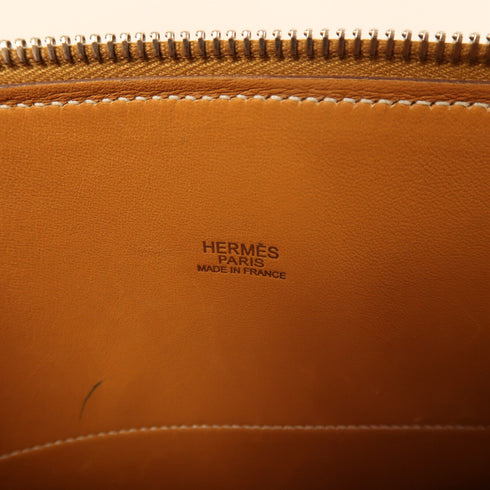 HERMES PHW Bolide 31 2 Way Shoulder Bag Chamonix Leather Brown