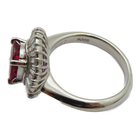 FINE JEWELRY 1.47ct Ruby 0.73ct Diamond Ring US#5.75 PT900 Platinum