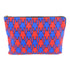 CELINE GHW Clutch Bag Pouch Fabric Calfskin Leather Black Red Blue