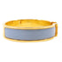 HERMES GHW Clic H Bracelet Metal Gold/Blue