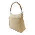 GUCCI GG SHW Handbag Bag 002122 Leather Bamboo Beige