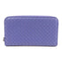 BOTTEGA VENETA BV Zipped Long Wallet Intrecciato Leather Purple